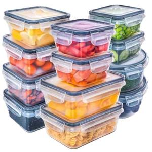 Juego de 24 contenedores de almacenamiento de cocina, contenedores de plástico reutilizables aptos para lavavajillas con tapas abatibles para frutas, verduras y carnes - Product Image 6