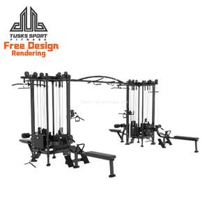 Factory Outlet Multistation Gym Equipment Crossover & Cable Jungle Máquina de entrenamiento de 5 estaciones personalizada - Product Image 1
