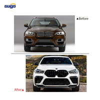 Kit carrosserie GUGO E71 pour BMW X6 2008-2014, transformation en style G06 2020-2022, pare-chocs avant, diffuseur arrière, kit carrosserie latéral