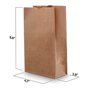 Bolsas de Papel Kraft Resistentes y Duraderas que Mantienen los Alimentos Frescos, Bolsas de Papel Perfectas para Compras, Bolsas de Papel para Compras al por Mayor - Product Image 3