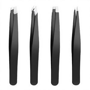 Juego de Pinzas para Cejas Profesionales de Acero Inoxidable, Punta Puntiaguda, Ecológicas, Duraderas, de Alta Calidad, con Empaque Personalizado con Logotipo, para Uso Estético - Product Image 1