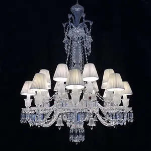 Glass Pendant Luxury Chandelier Light Hand Blown Glass Chandelier 80 Murano Light Hotel Customization Crystal LED Custom Modern