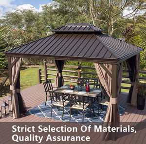 Tuinmeubilair Aluminium Waterdicht Gegalvaniseerd Hardtop Aluminium Pergola Pavllion Buitentent Tuin Modern Tuinhuisje - Product Image 2