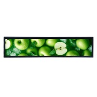 1920x360 moniteur publicitaire extérieur 500Nit Usb2.0 lecture automatique vidéo écran partagé 21.3 pouces étiré barre de bande d'affichage moniteur Lcd