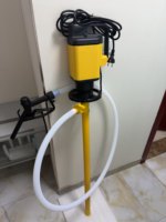 Pompe IBC portable verticale pour transfert de méthanol, air comprimé, produits chimiques, soude caustique et acide nitrique pour l'industrie chimique
