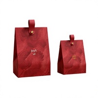 Boîtes à bonbons personnalisables et biodégradables, sacs cadeaux haut de gamme pour mariage, boîtes de transport rouges, cartons d'emballage avec impression de logo
