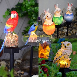 Xuyên biên giới mới năng lượng mặt trời ngoài trời đèn cỏ nhựa sàn phim hoạt hình động vật trang trí cho sân vườn cảnh quan IP65 cho Giáng sinh - Product Image 1