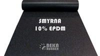Tapete de Gimnasio Beka EPDM de 4mm-10mm, Smyrna con 10% de Partículas Negras, Rollo de Alta Densidad, Antideslizante, Ecológico, Absorción de Impactos