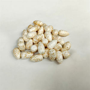 Flotteurs de pêche en mousse EPS blancs avec <span class=keywords><strong>paillettes</strong></span> dorées, flotteurs de type balle - Product Image 4