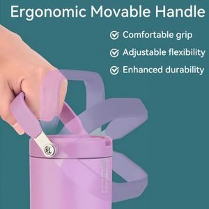 Bouteille d'eau promotionnelle en acier inoxydable écologique avec logo personnalisé, cadeaux d'affaires, tasse à café avec paille, gobelet à eau - Product Image 4