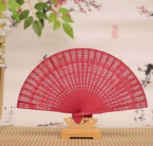 New Arrival Wholesale Hotel Wedding Souvenir Eco-Friendly Painted Flower Design Custom Bamboo <b>Handheld</b> <b>Fan</b> - Product Image 3