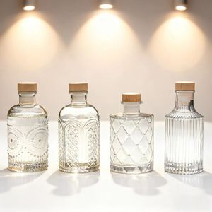 Châu Âu Roman phong cách tùy chỉnh nhãn 50ml-200ml lạnh Brew chai thủy tinh nút chai cho trái cây rượu vang nước giải khát hình vuông Quà tặng đám cưới - Product Image 1