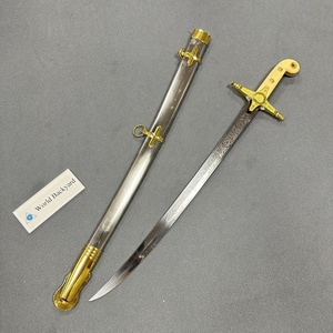 Épée de commandant du Corps <span class=keywords><strong>des</strong></span> Marines <span class=keywords><strong>des</strong></span> États-Unis, décorative de style occidental, pour cérémonie de levée du drapeau, épée de chevalier en métal, non affûtée, pour collection - Product Image 6