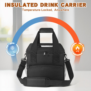 Insulated Cooler <b>Bag</b> <b>20L</b> Portable Zipper Outdoor Activities Keep Cold Cans Storage Nylon - Product Image 3