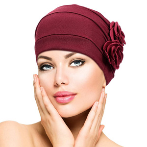 HZO-18115 Turban Chimiothérapie, Bonnet Fleur, Écharpe, Chapeau, Bandeau pour la <span class=keywords><strong>Perte</strong></span> de <span class=keywords><strong>Cheveux</strong></span>, Chapeau pour Patient Atteint de Cancer - Product Image 4