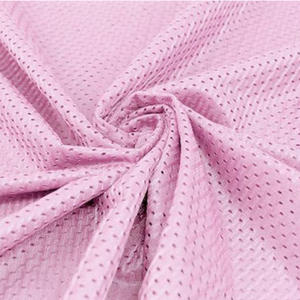 Tissu maille simple 100 % polyester 140 g/m² 160 g/m² 180 g/m² Tissu maille œil-de-perdrix tricoté à trous Tissu maille œil-de-perdrix - Product Image 2
