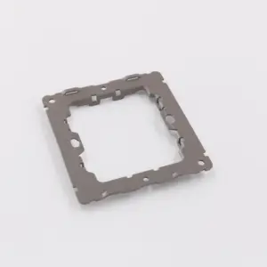 Customized wholesale electrical switch socket metallic bracket with screw holes socket metallic mounting stamping brackets