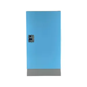 Harga pabrik satu pintu kantor sekolah paket gym rumah loker plastik warna acak H630-W380-D500mm dasar loker ABS ukuran H80mm
