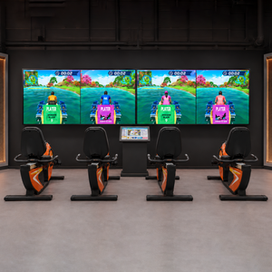 Machine de jeu de course cycliste InteraGame pour 2 joueurs, à monnayeur, pour enfants, pour salles d'arcade et de divertissement intérieures - Product Image 2