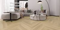 Hochwertiger Vinyl-LVT-Bodenbelag ohne Klebstoff, ohne Klicksystem, einfach zu verlegen, mit Holz- und Steinmustern, individuell anpassbar, für den Innenbereich.
