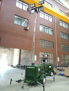 8KW Xách Tay Towable Máy Phát Điện Diesel LED khai thác mỏ tháp Ánh Sáng cho thuê - Product Image 5