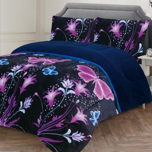 2024 Thiết Kế Mới Bướm Cal Vua Nữ Hoàng Comforter Bộ Sherpa Chăn Bộ Đồ Giường Bộ Comforters Set Nữ Hoàng Kích Thước - Product Image 4