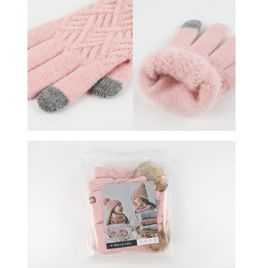 Gorros para niños Bufandas <span class=keywords><strong>Guantes</strong></span> Tres piezas Otoño e invierno Nuevos gorros cálidos para bebés <span class=keywords><strong>Bufanda</strong></span> Conjunto de <span class=keywords><strong>guantes</strong></span> - Product Image 6