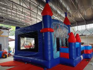 Castillo Inflable Grande para Exteriores con Tobogán de Agua, Brincolín para Fiestas, Castillo Inflable Blanco de Princesa con Tobogán para Niños - Product Image 3