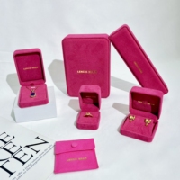 FORTE Boîte à Bijoux en Velours Personnalisée avec Logo Cajas Para Joyas Vintage pour Bagues Emballage Bijoux Coffret Cadeau en Velours pour Bijoux