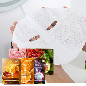 LKIAE Masque facial en feuille de soin de la peau hautement hydratant 100% extraits naturels 6 parfums blanchissant les fruits 25ML Masque coréen pour le visage - Product Image 6