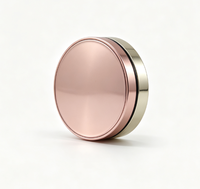 Boîte à poudre compacte ronde portable J85-Q03 vide en plastique avec miroir pour fond de teint et maquillage du visage