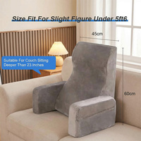 Coussin de lecture léger OEKO pour lire ou regarder en position assise au lit, coussin de dossier en mousse à mémoire de forme pour se détendre