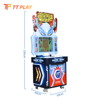 Machine de jeu d'arcade à monnayeur pour enfants, en métal, avec distribution de billets et de cartes Super Héros, pour centre de divertissement FEC