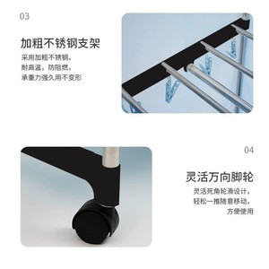 Clothes Dryer K-G101 Stainless Steel <b>Frame</b> <b>Large</b> Capacity Spin Dryer Home Use Freestanding Electric With Wheels - Product Image 4