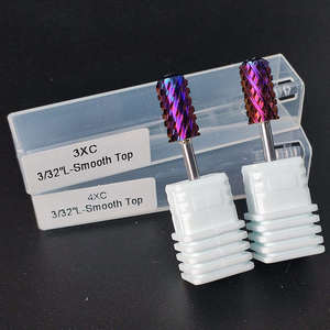 Üst büyük varil 5XC 4XC 3XC tırnak matkap uçları manikür pedikür makinesi <span class=keywords><strong>3</strong></span>/32 "mor karbür tırnak Bit fırçasız Motor - Product Image 5