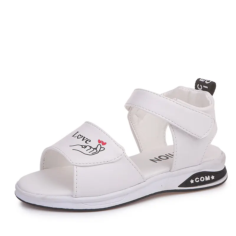 Shangzhou OEM Sepatu Korean Fashion Flat Little Girl Beach Shoes