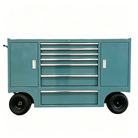 Armoire à outils roulante pour l'organisation du garage, boîte à outils avec établi