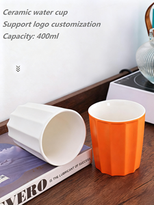 400Ml Minimaliste Céramique Simple Couleur Unie Motif Tasse Gobelet Chaud Et Froid - Product Image 2