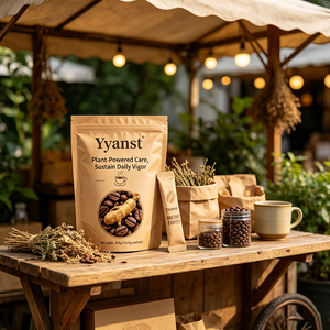 กาแฟสำเร็จรูปสมุนไพรรากโสม 20 กรัม*10 ซอง บรรจุในซองคราฟท์แบบปิดผนึกได้ สมุนไพรอ่อนโยน บำรุงร่างกาย บรรเทาความเหนื่อยล้าประจำวัน ดูแลสุขภาพ - Product Image 2