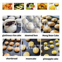 Machine automatique de positionnement précis pour l'agencement de pâtisseries (gâteaux au pain, gâteaux à l'ananas, pâtisseries aux flocons de noix de coco, shortbread, mochi, mooncakes) sur plateau