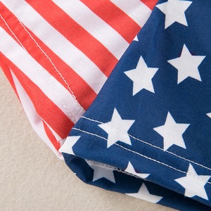 Jour de l'Indépendance bébé vêtements ensembles imprimé infantile t-shirt Shorts 2 pièces à manches courtes bébé garçon vêtements ensemble 6-36 <span class=keywords><strong>mois</strong></span> - Product Image 4