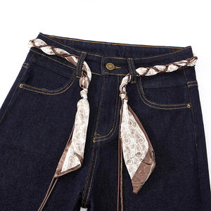 Pantalon en jean vintage décontracté <span class=keywords><strong>taille</strong></span> <span class=keywords><strong>haute</strong></span> coupe ample pour femme, style <span class=keywords><strong>cigarette</strong></span> coupe droite longueur cheville 'Granny Jean' - Product Image 4