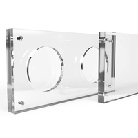 Boîte de présentation magnétique en acrylique transparente haute définition pour pièces de monnaie, badges, médailles, objets de collection, fabriquée en Chine