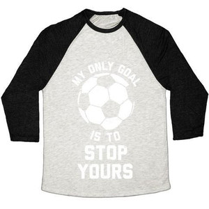 My Only Goal Is to Stop Yours Unisex Tri-Blend <b>Baseball</b> <b>Tee</b> - Product Image 1