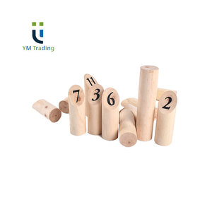 Jeu de <span class=keywords><strong>quilles</strong></span> nordique en bois économique pour l'extérieur, jeu de lancer de blocs numérotés, jeux de <span class=keywords><strong>quilles</strong></span> finlandais - Product Image 5