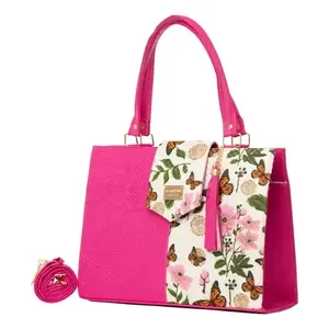 Sac fourre-tout en jute fait main Fana Deva pour femme, style bohème, avec pompons ouverts, portable, pour usage quotidien, été et printemps - Product Image 1