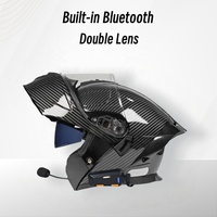 Casques de moto les plus populaires, casques rabattables pour adultes, casque en fibre de carbone ABS, garantie d'usine d'un an