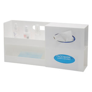 Durevole acrilico chiaro a parete Dispenser maschera portaoggetti organizzatore per laboratorio medico odontoiatrico e ufficio PPE - Product Image 5