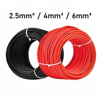 PV Solar DC Kabel 4 mm2 6 mm2 Solar kabel verzinntes Kupfer XLPO Isolierung TÜV Zugelassenes Solar kabel für Solarpanels ystem