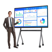 Tableau Blanc Interactif Android à Écran Tactile Multi-langues LCD 4K de 65, 75, 85, 98, 118 Pouces – Prix Usine